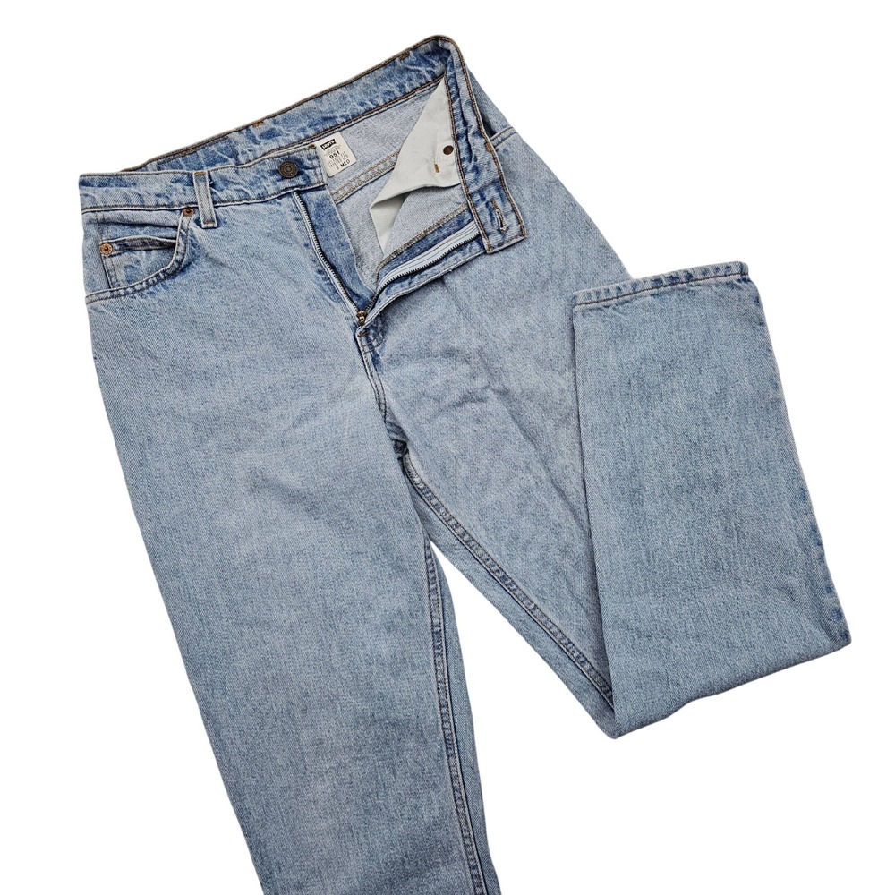 Levi's 951 Jeans Womens 8 Med Light Wash Orange Tab Relaxed Tapered Vintage 90s